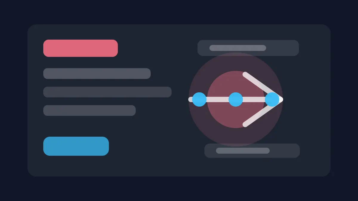 Abstract execution workflow illustration for WhatsApp lead nurturing automation